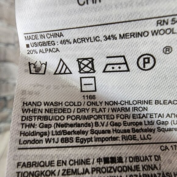 Banana Republic Deep V Neck Textured Pullover Wool Alpaca Sweater Camel Small - Picture 12 of 12